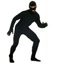 Sort maske til ninja udklædning.