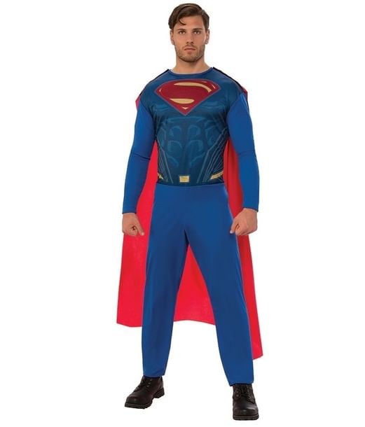 Superman kostume med jumpsuit med kappe til voksne. Superman kostume med jumpsuit med kappe til voksne.