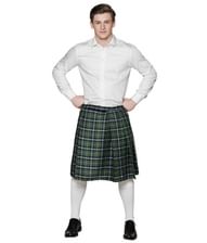 Grøn skotskternet kilt til skotte udklædningen.