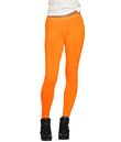 Neonorange leggings til 80er udklædningen.