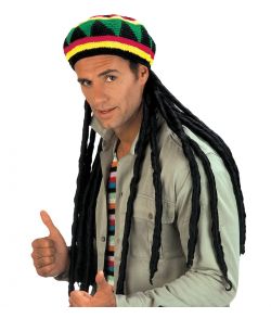 Rastafari hat med hår