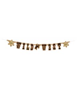Wild West bogstav banner, 110 cm