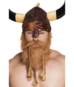 Vikinge fuldskæg med fletninger