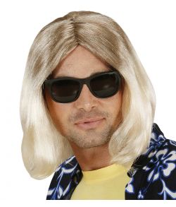 Fed lyshåret grunge paryk til f.eks. Kurt Cobain udklædningen