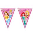 Disney Prinsesser guirlande i plastfolie med 9 vimpler.