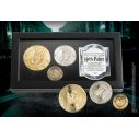 Harry Potter Gringotts bank møntsamling i boks fra Noble Collection.