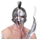 Sej spartaner hjelm i metalgrå plastik