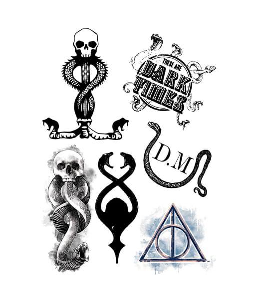 Harry Potter tatoveringer fra Cineraplicas.