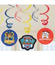 6 stk. flotte Paw Patrol loftspiraler