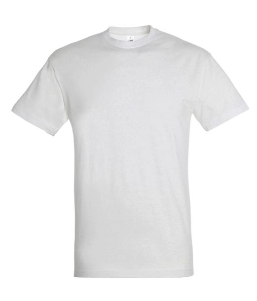 Hvid herre t-shirt med korte ærmer og rund hals Hvid herre t-shirt med korte ærmer og rund hals