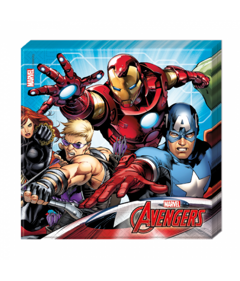 20 stk flotte Avengers 2-lags servietter.