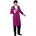 Lilla jakke med nitter og knapper til Prince udklædningen.