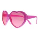 Flotte og sjove hjertebriller i pink plastik