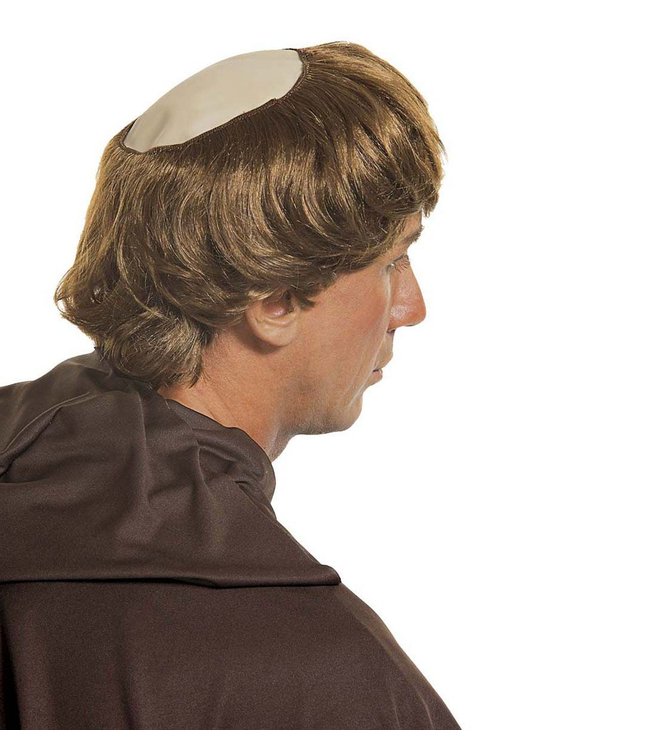 Munke paryk til kostume.