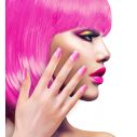 Flotte selvklæbende neon pink negle