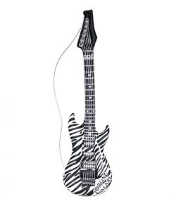 Oppustelig guitar til rock udklædningen.