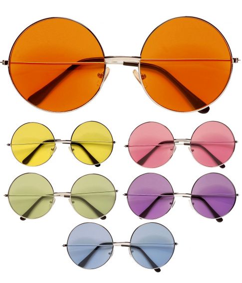 Runde briller til udklædningen - Fest Farver