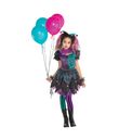 Haunted Harlequin kostume til piger til halloween.