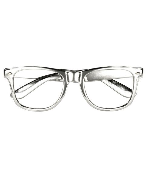 Sølv briller uden glas 3 stk