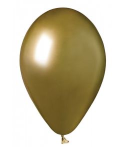 Store ensfarvede guld balloner.