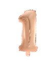 Folieballon 1 rosegold 41 cm .