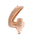 Folieballon 4 rosegold, 41 cm.