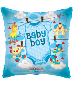 Folieballon Baby boy Tøj 46 cm