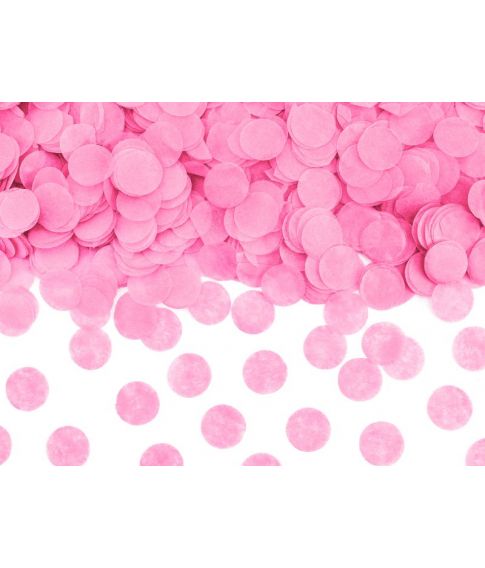 Køb med pink konfetti på 2 cm diameter til babyshower her - Fest & Farver