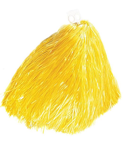 Gul pom pom til din Cheerleader udklædning. Gul pom pom til din Cheerleader udklædning.