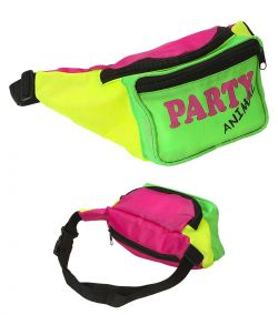 Farverig bæltetaske i neonfarver