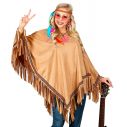 Poncho i suede look