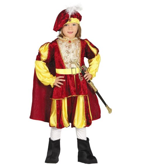 Middelalder Prins kostume til drenge.