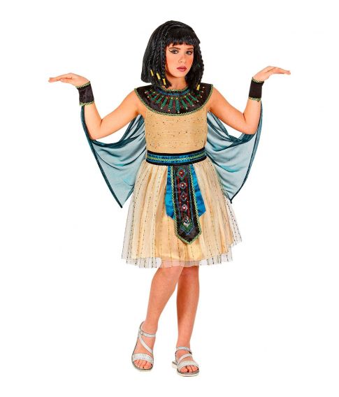 Køb flot Kleopatra kjole 116 - guld pailletter her - & Farver