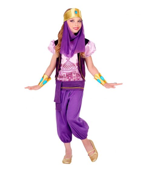 Køb Arabisk Prinsesse kostume til piger 116 - 158 cm til fastelavn her Fest & Farver