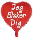 Hjerte formet folieballon