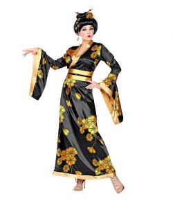 Geisha kimono med bælte