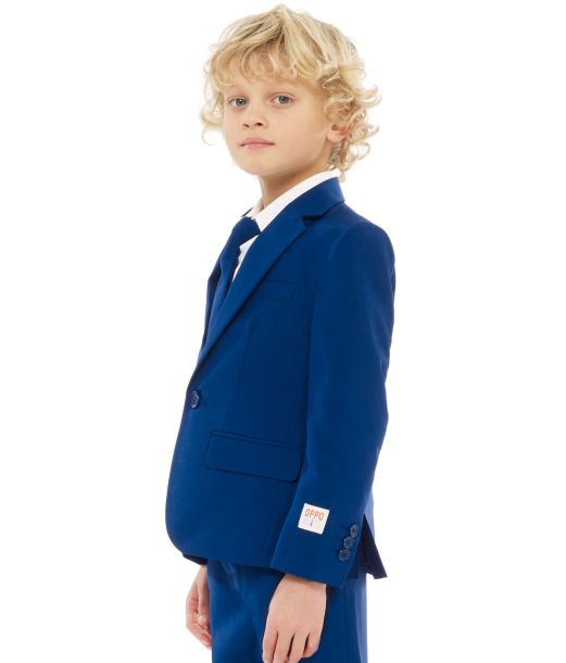 OppoSuits - Billigt mørkeblåt jakkesæt til drenge.