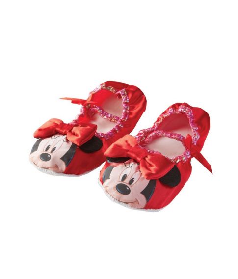 smør At bygge Hej hej Køb søde røde Minnie Mouse ballet sko i stof til børn, ca. str.30 her -  Fest & Farver