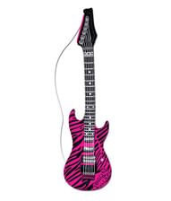 Oppustelig guitar pink zebra