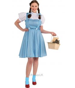 Dorothy kostume i størrelse XL.