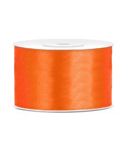Orange satinbånd 38 mm