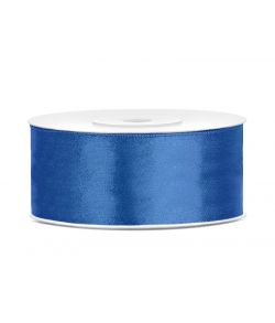 Royal blå satinbånd 25mm
