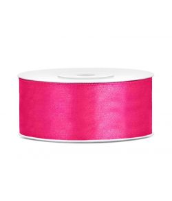 Hot pink satinbånd 25mm