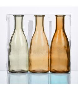 Gule glasflasker, 18,5 cm