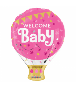 Folieballon Welcome baby, ny baby.