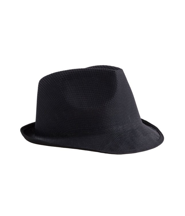 Billig sort gangsterhat til voksen.