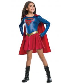 Flot Supergirl kostume til piger.