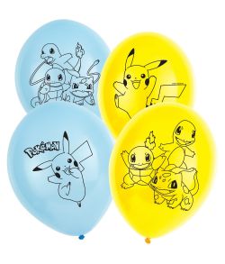 Pokemon latex balloner 6 stk