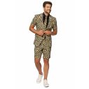 Sjovt sommer jakkesæt med leopard mønster til kun 569 kr..