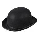Flot sort bowlerhat i god kvalitet til udklædning.